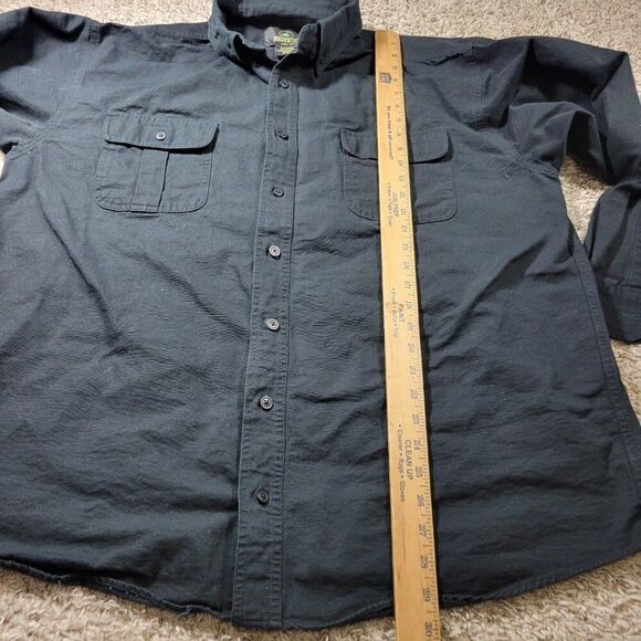 Redhead Shirt Mens XL Long Sleeve Button Up Pockets Deer Graphic Oxford Hunting - Picture 5 of 7